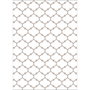 Conceptum Wookece304 Alfombra de Poliéster Blanco y Beige 80 x 150 cm
